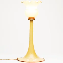 Collezione Rebirth Lampada da Tavolo in Vetro Tulipano Giallo