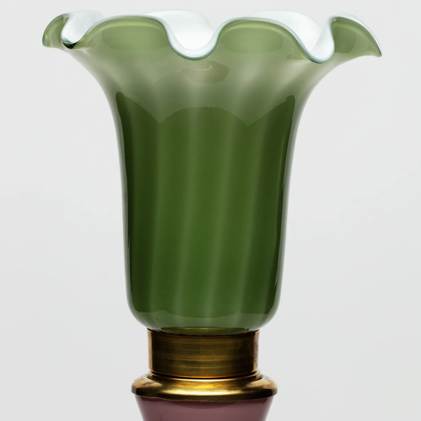 Collezione Rebirth Lampada da Tavolo in Vetro Giglio Viola