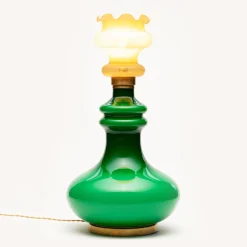 Collezione Rinascita Lampada da Tavolo in Vetro Succulenta Gialla