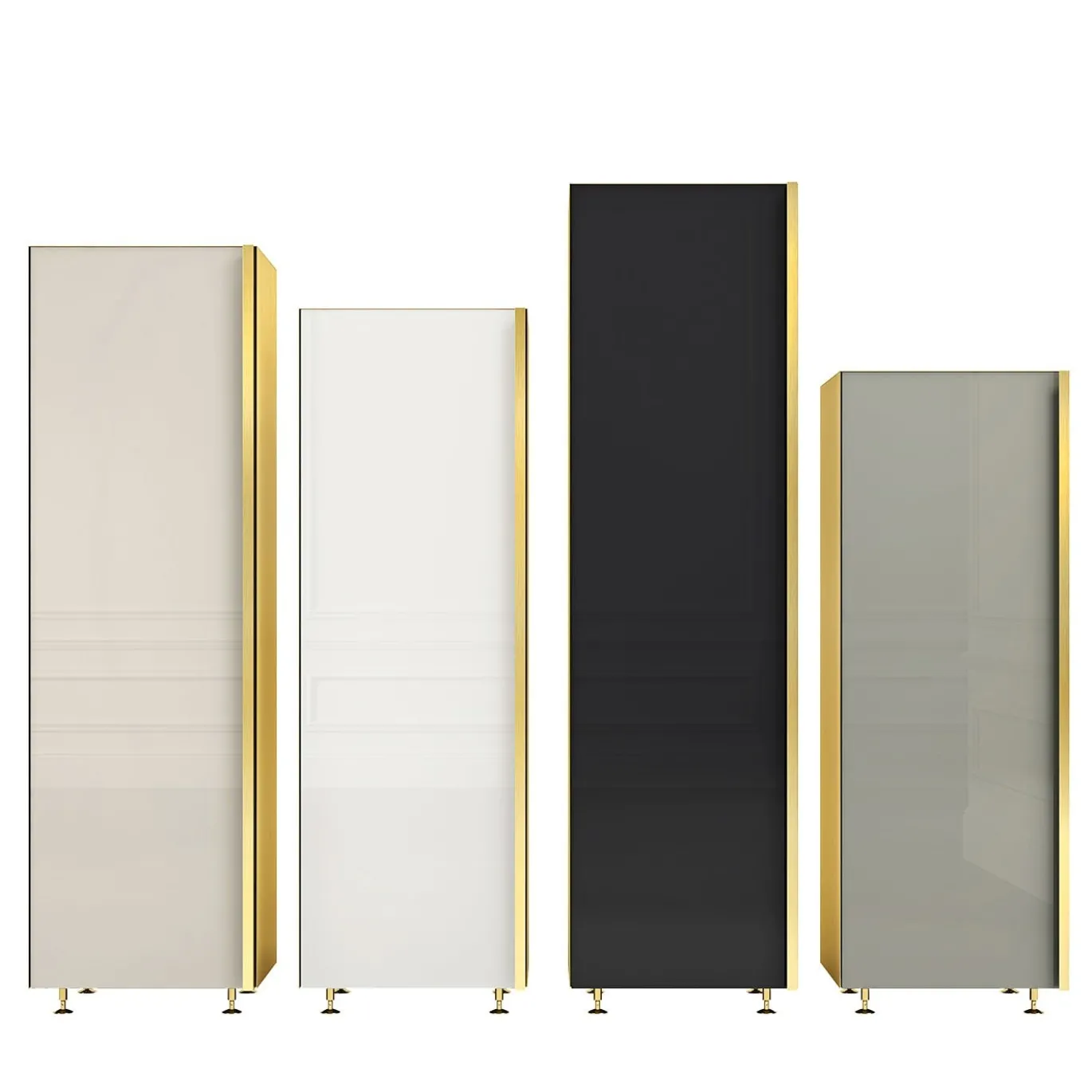 Colonna 01 Set di 4 armadietti neutri