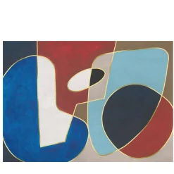 Colori vivaci forme su forme #2 Carta da parati testurizzata