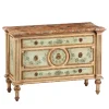 Comò francese in stile neoclassico dipinto a mano