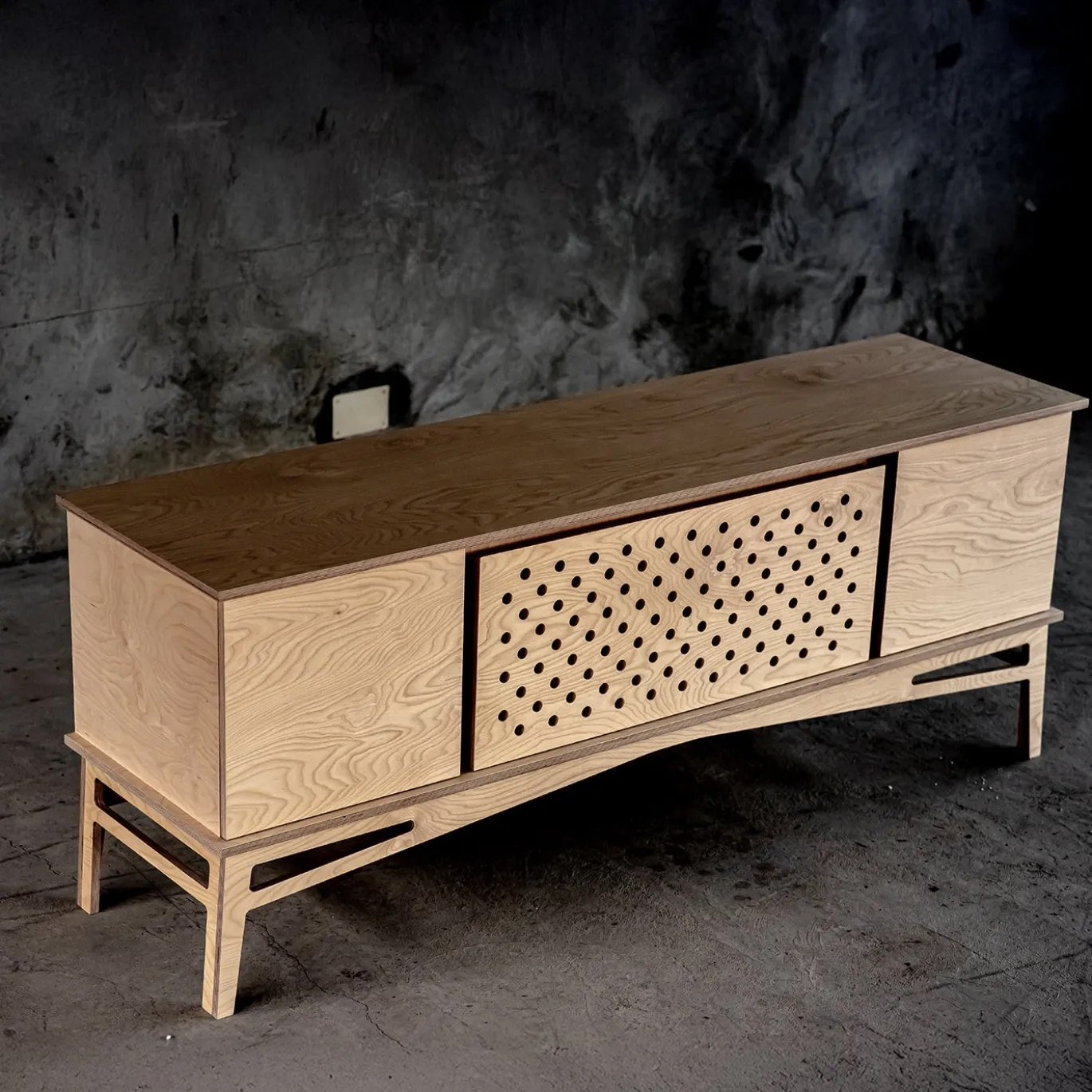 Comò in legno di betulla Betullica