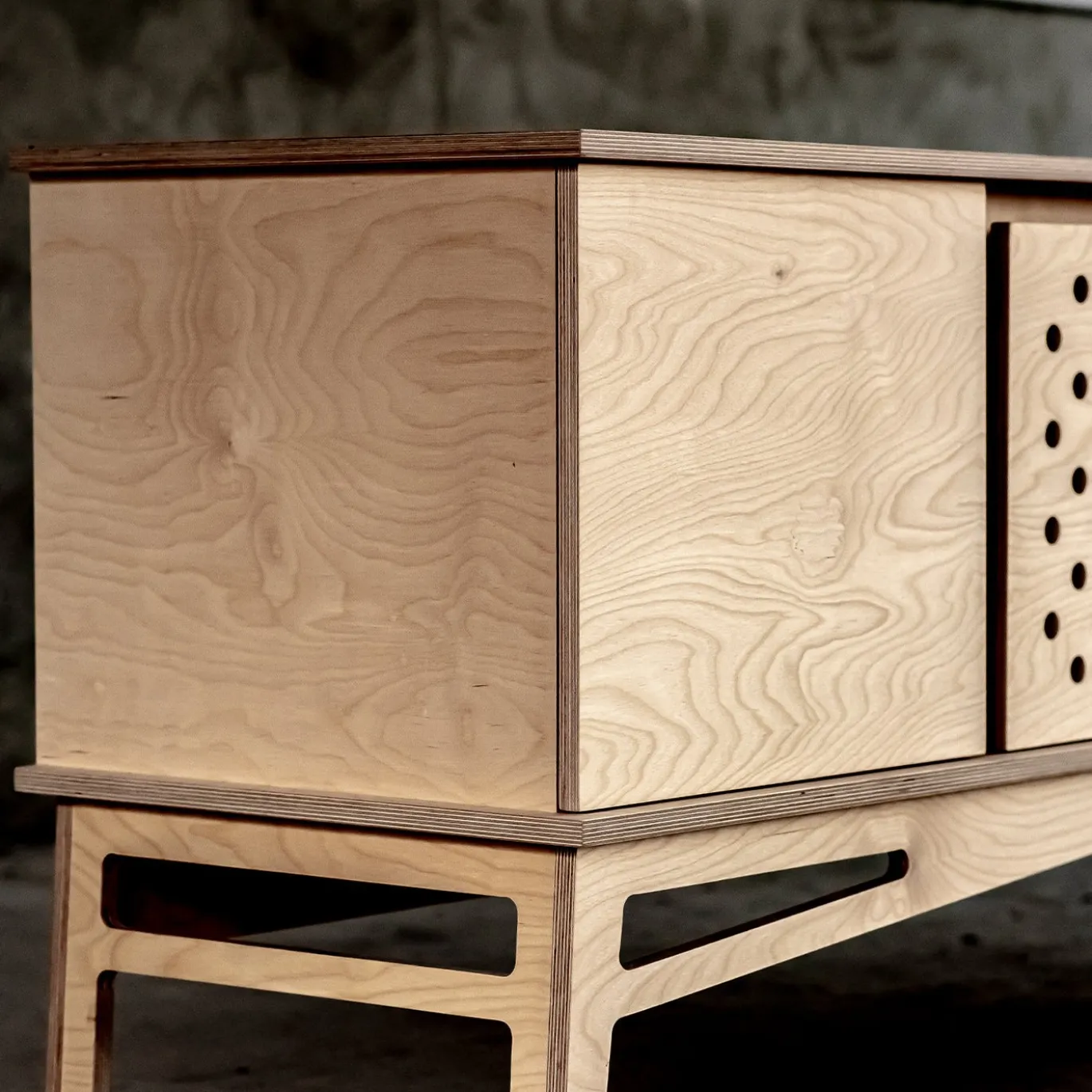 Comò in legno di betulla Betullica