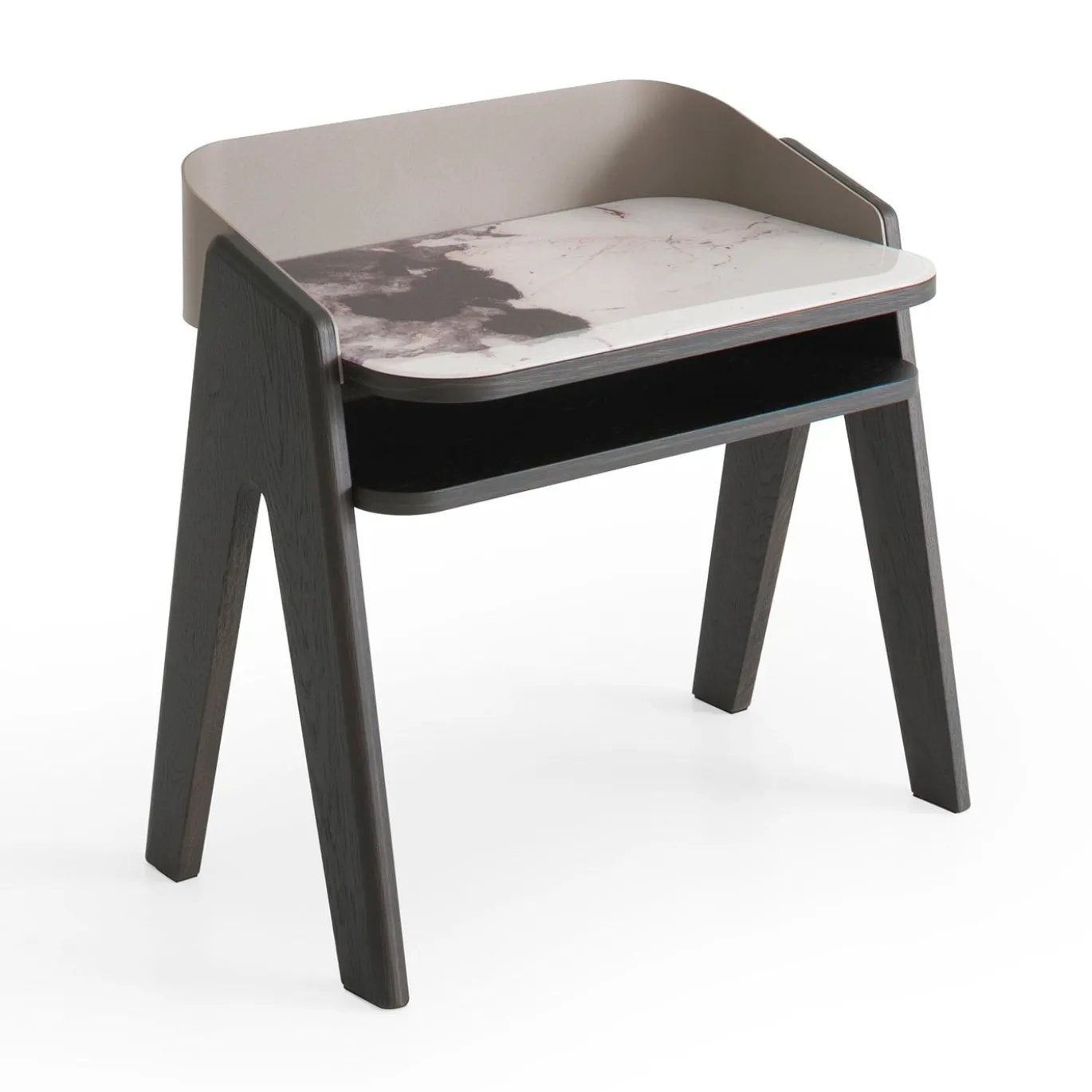 Comodino Bavero Patagonia in Rovere Nero