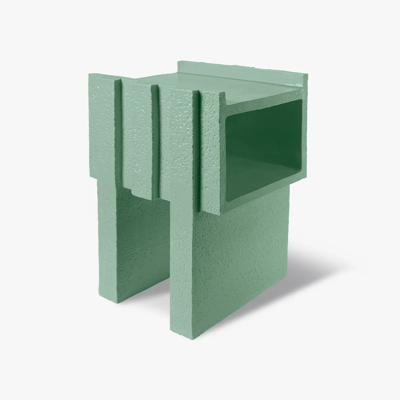 Comodino in Ceramica Verde Merlate di Patricia Urquiola
