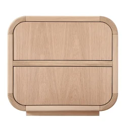 Comodino Nathan in rovere della Collezione Riviera
