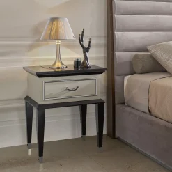 Comodino Penthouse Bianco e Nero