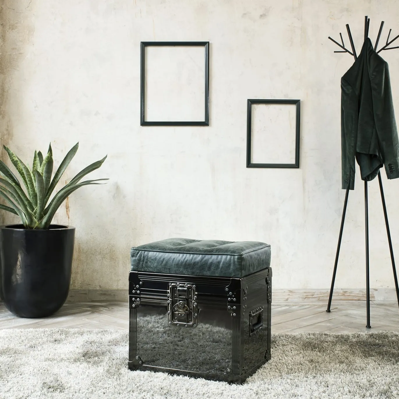 Comodo Pouf-Trunk Grigio Oslo