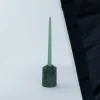 Com portacandela cilindrico in marmo verde Guatemala