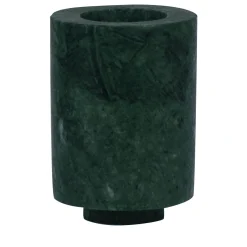 Com portacandela cilindrico in marmo verde Guatemala