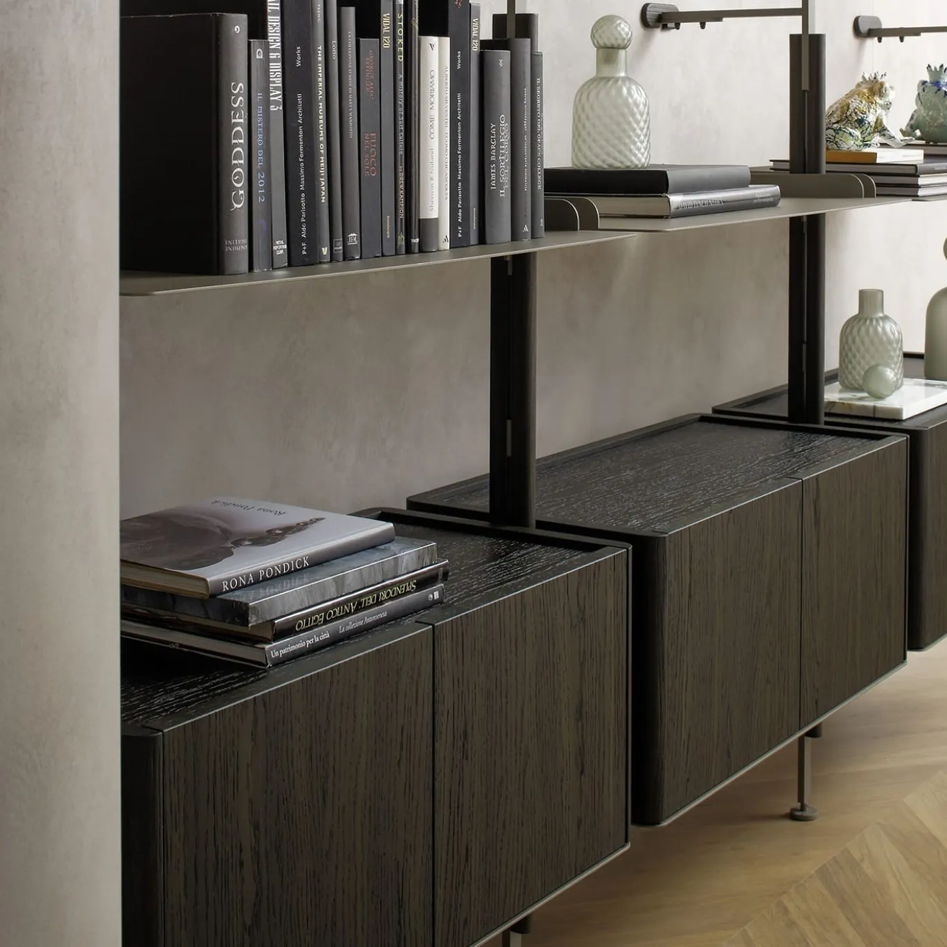 Composizione per parete in legno Galaxy Laguna Oak