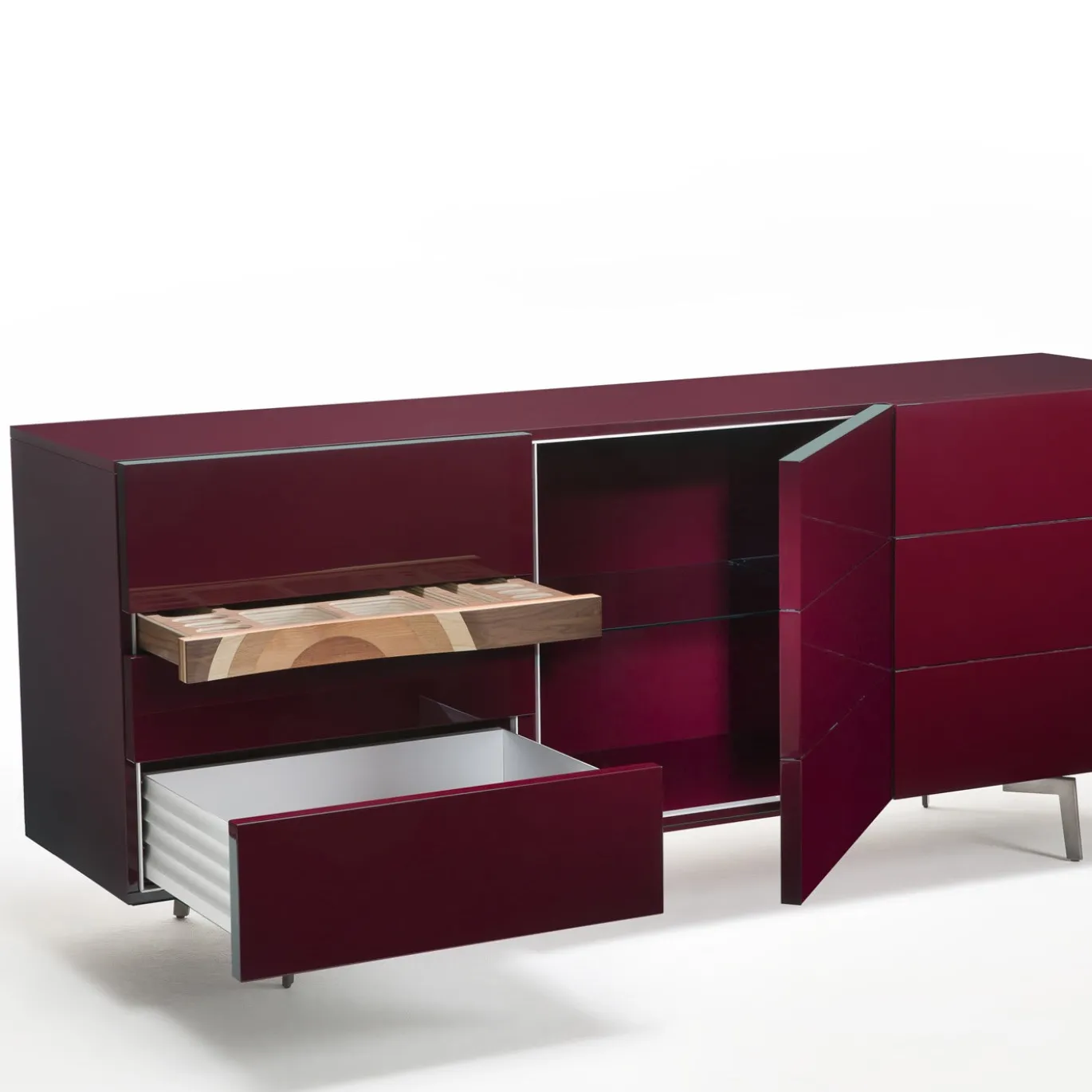 ComRì Credenza rossa con cassetti di Toyo Ito