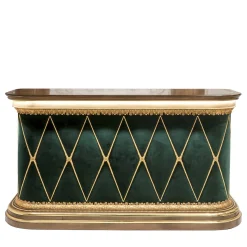 Console bar verde e oro
