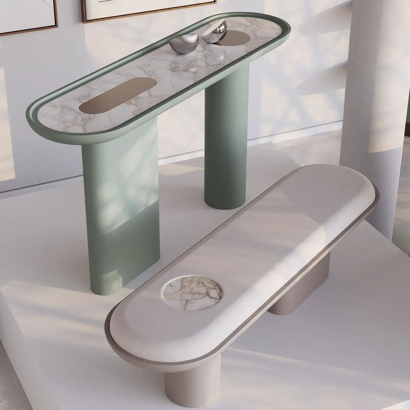 Console Creta Halcyon Green