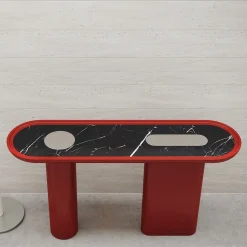 Console Creta Rosso Corallo