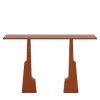 Console Emily in legno laccato arancione