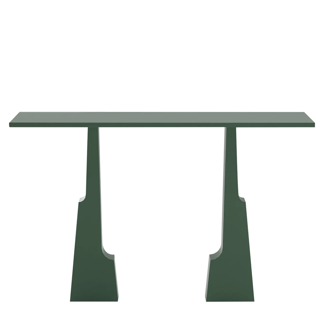 Console Emily in legno laccato verde