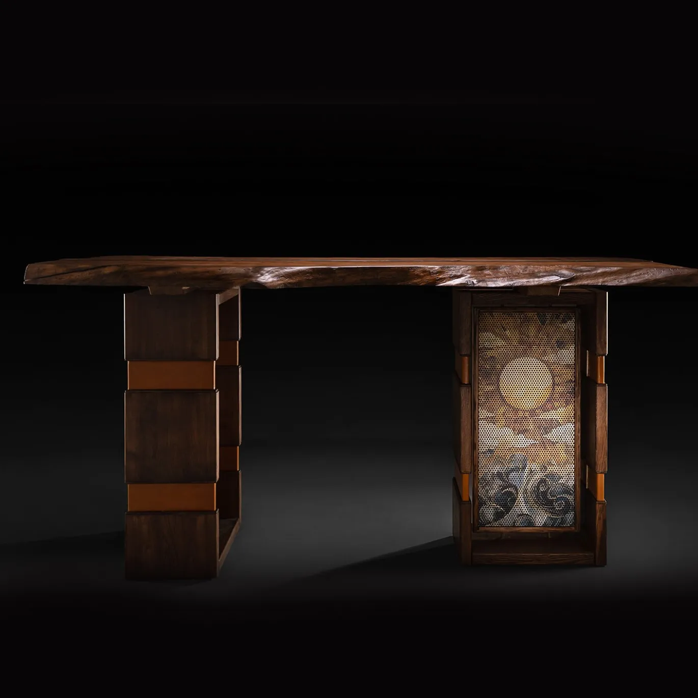 Console Esistenza in Legno d'Olivo