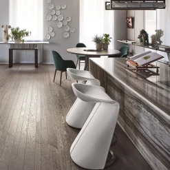 Console G-Code in marmo Calacatta e noce Canaletto nero