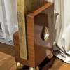 Console in foglia d'oro e palissandro
