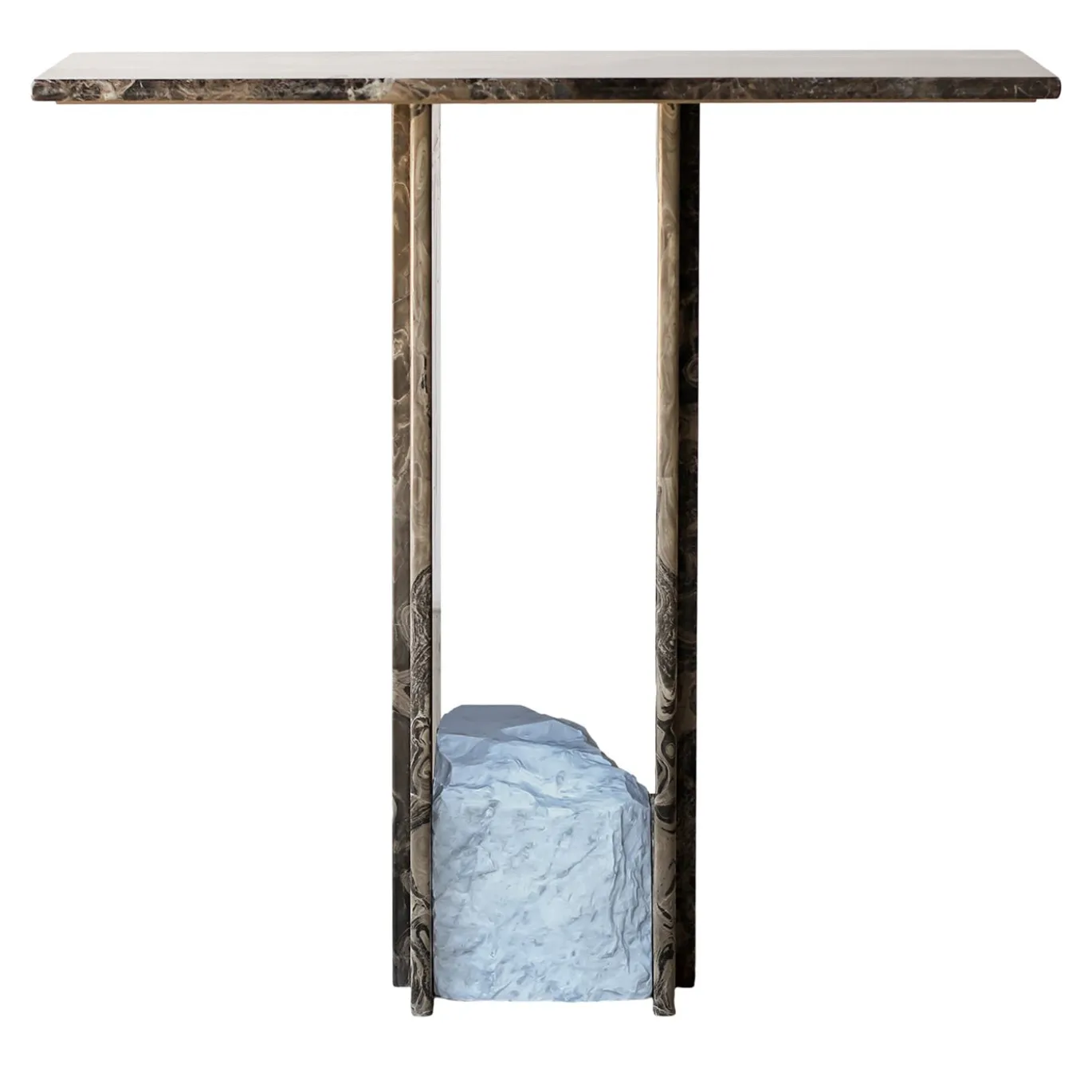 Console in Frappuccino e Marmo Bianco Carrara
