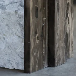 Console in Frappuccino e Marmo Bianco Carrara