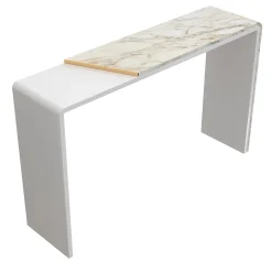 Console in Legno Bianco effetto Marmo