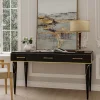 Console in legno laccato nero con cassetti della collezione Studio Privè