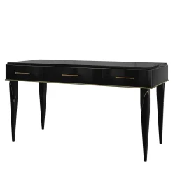 Console in legno laccato nero con cassetti della collezione Studio Privè