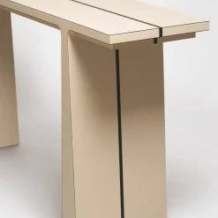 Console in pelle beige La Linea