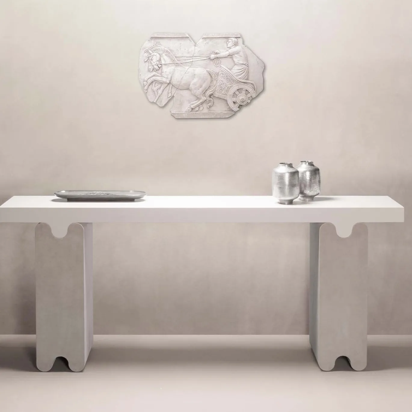 CONSOLE IN PELLE DI OSSICOCCO