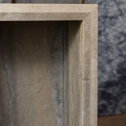 Console Minimalista in Travertino Titanium