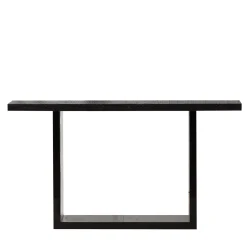 Console Ottantotto in legno laccato nero lucido