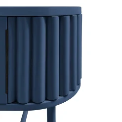 Console per giradischi VYC in MDF Blu Oltremare di Max Dalle Sasse