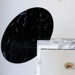 Console piccola in marmo Marquina
