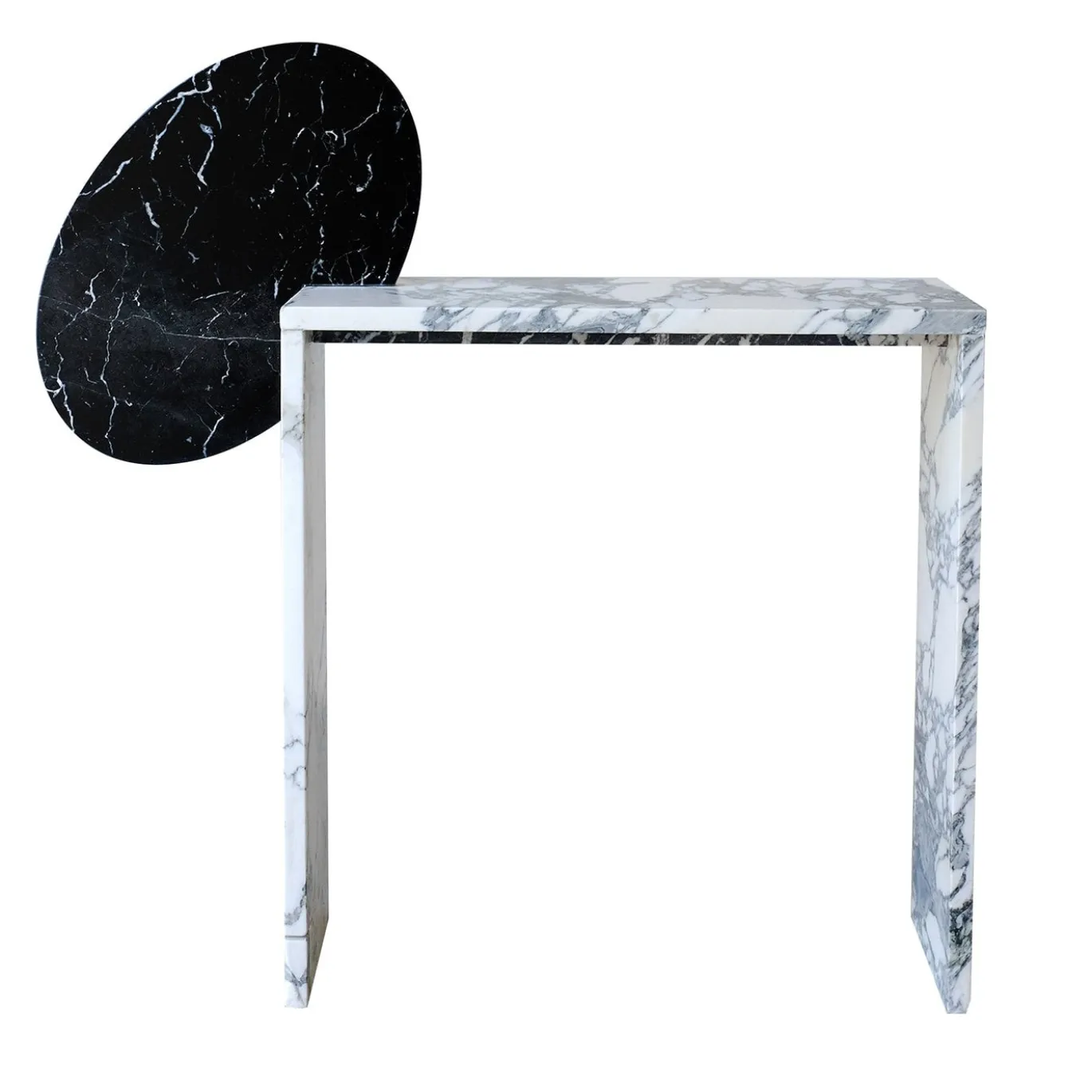 Console piccola in marmo Marquina