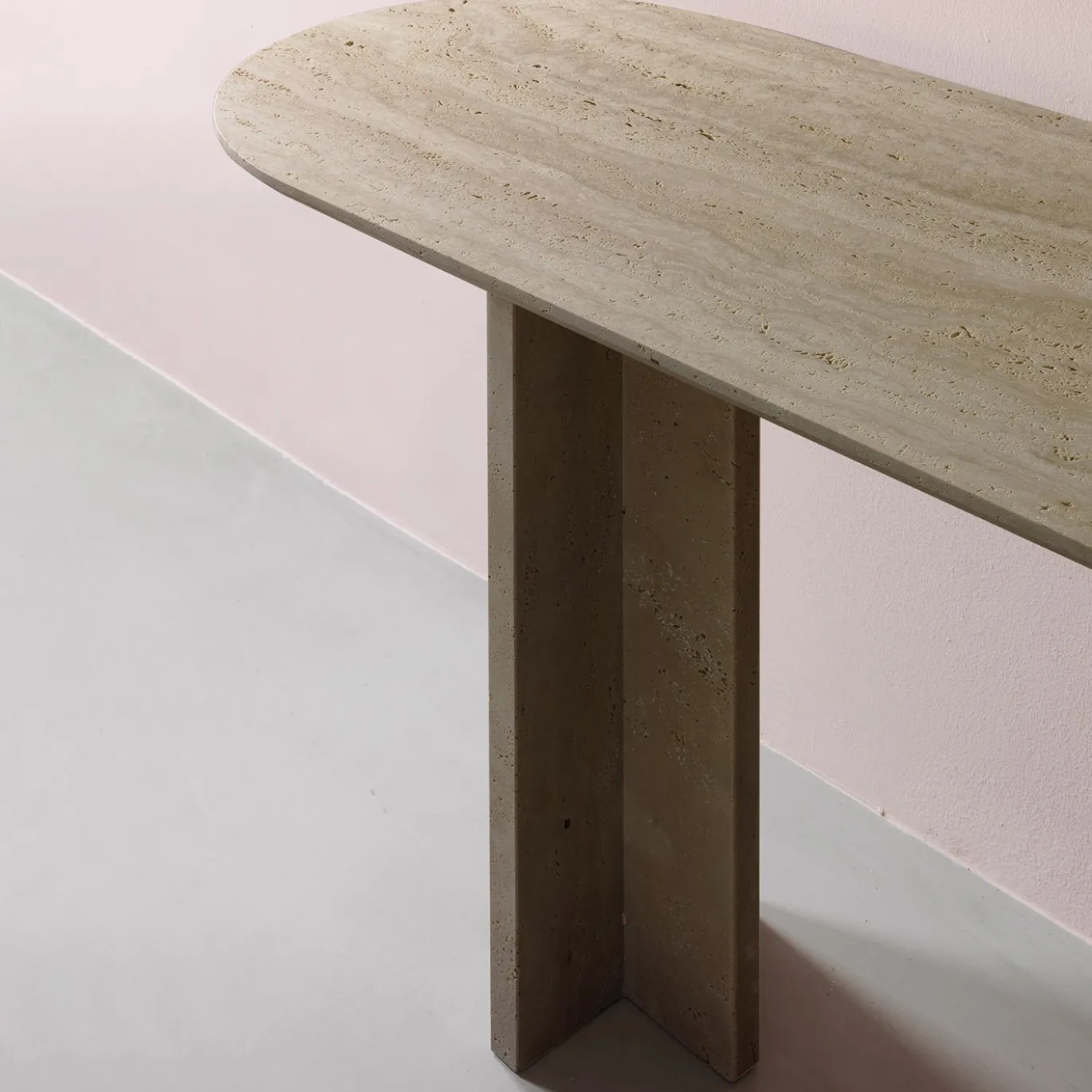 Console Tibur in Marmo Travertino