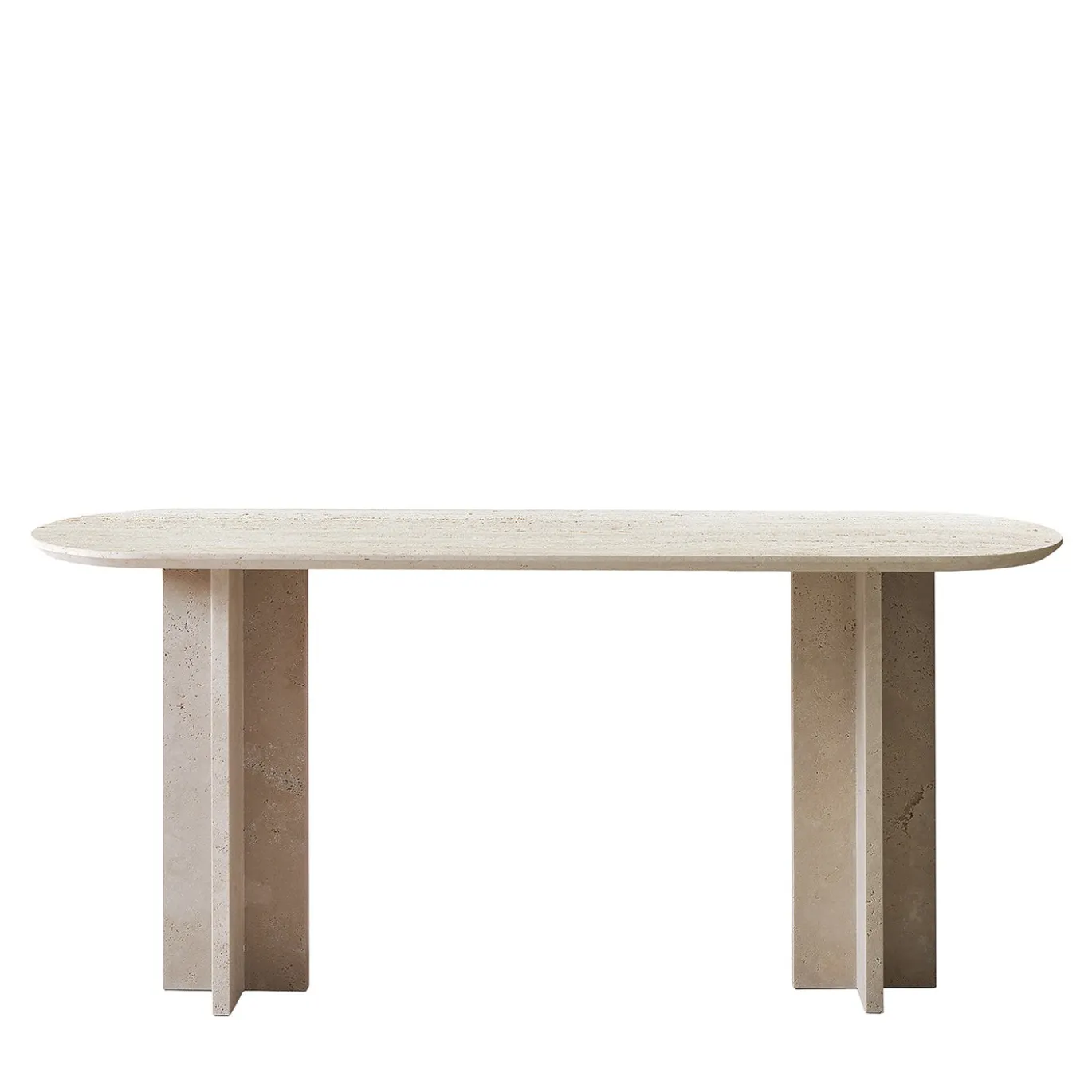 Console Tibur in Marmo Travertino