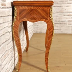 Consolle Convertibile in Stile Luigi XV in Legno