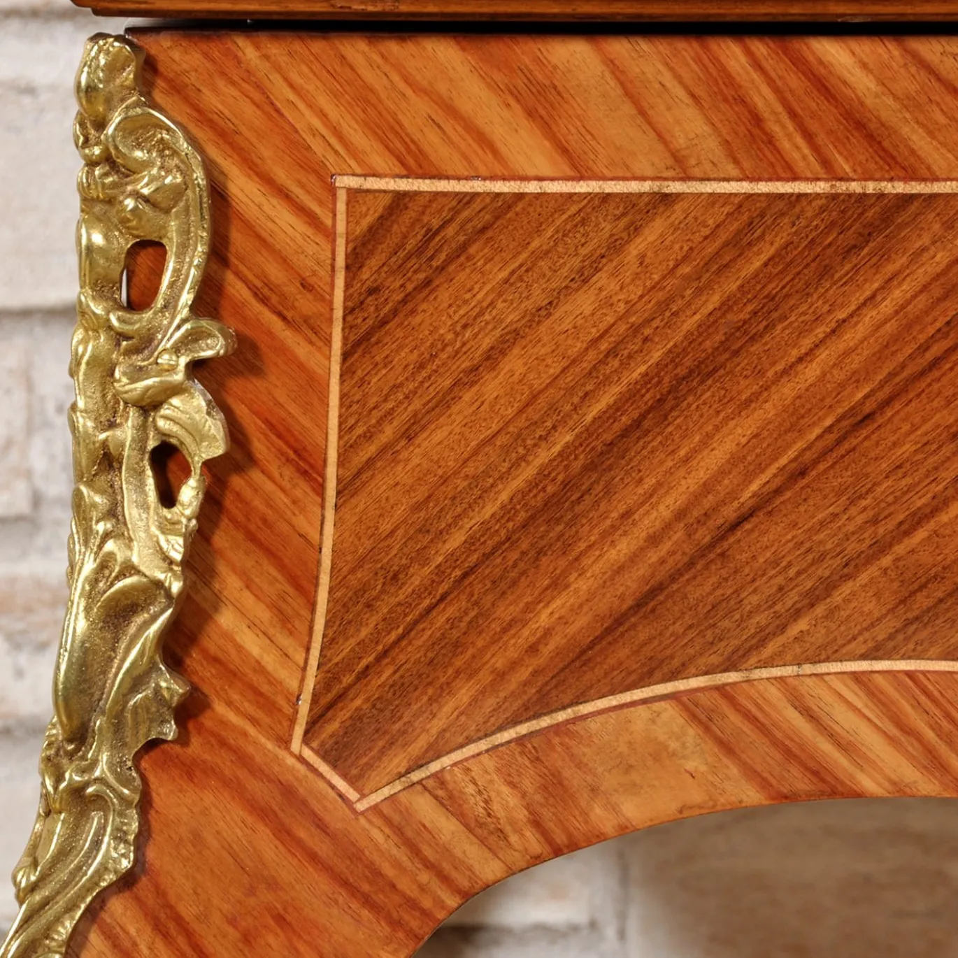 Consolle Convertibile in Stile Luigi XV in Legno