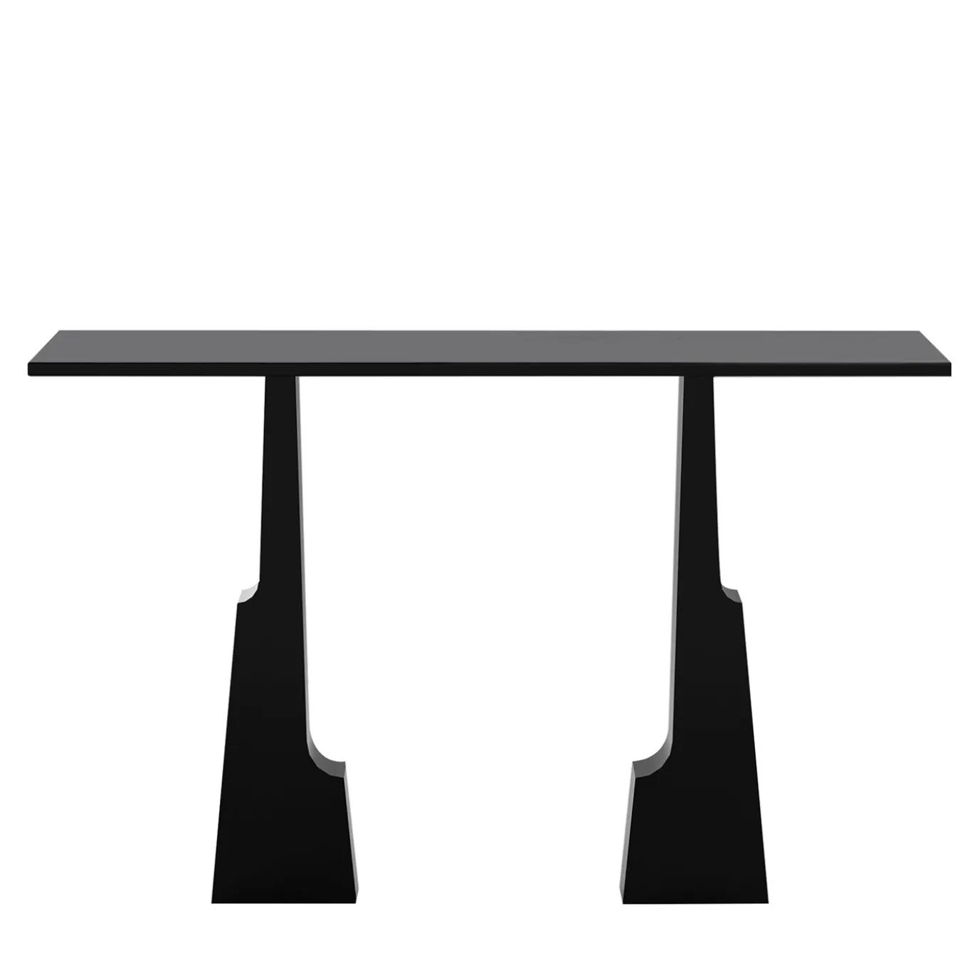 Consolle Emily in legno laccato nera