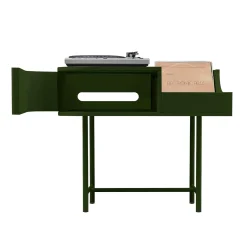 Consolle giradischi verde VYC in MDF di Max Dalle Sasse