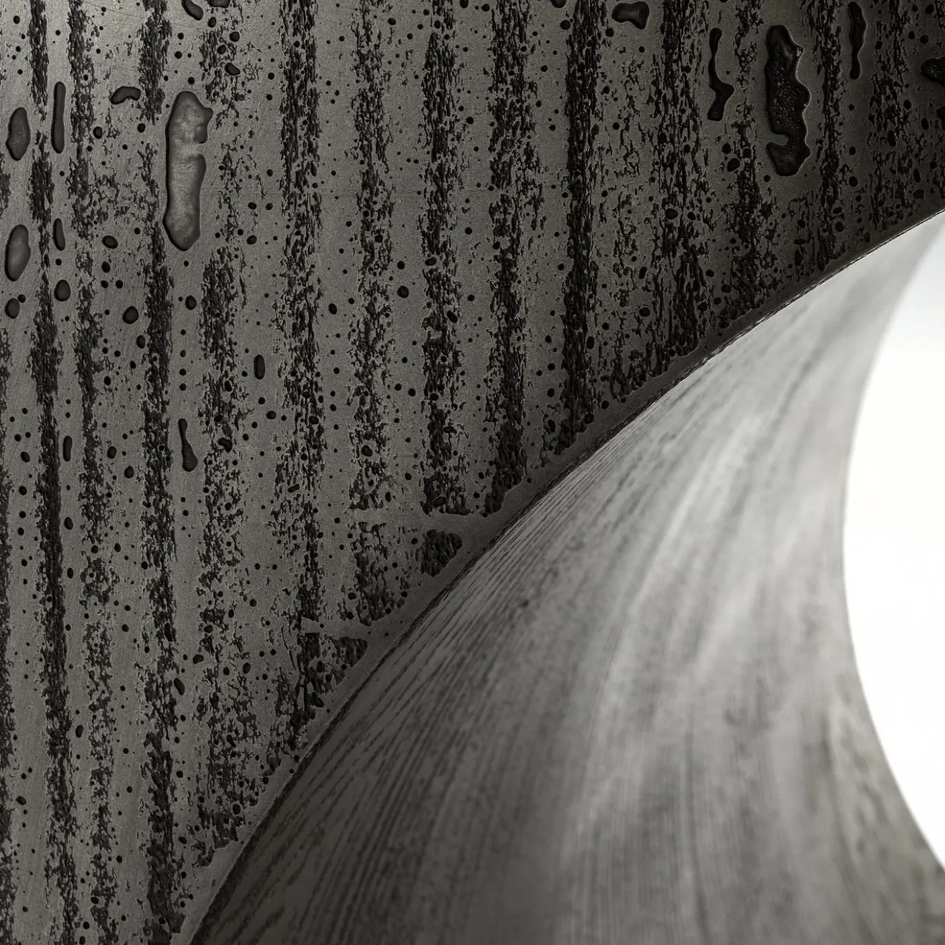 Consolle Tube in Metallo Grigio