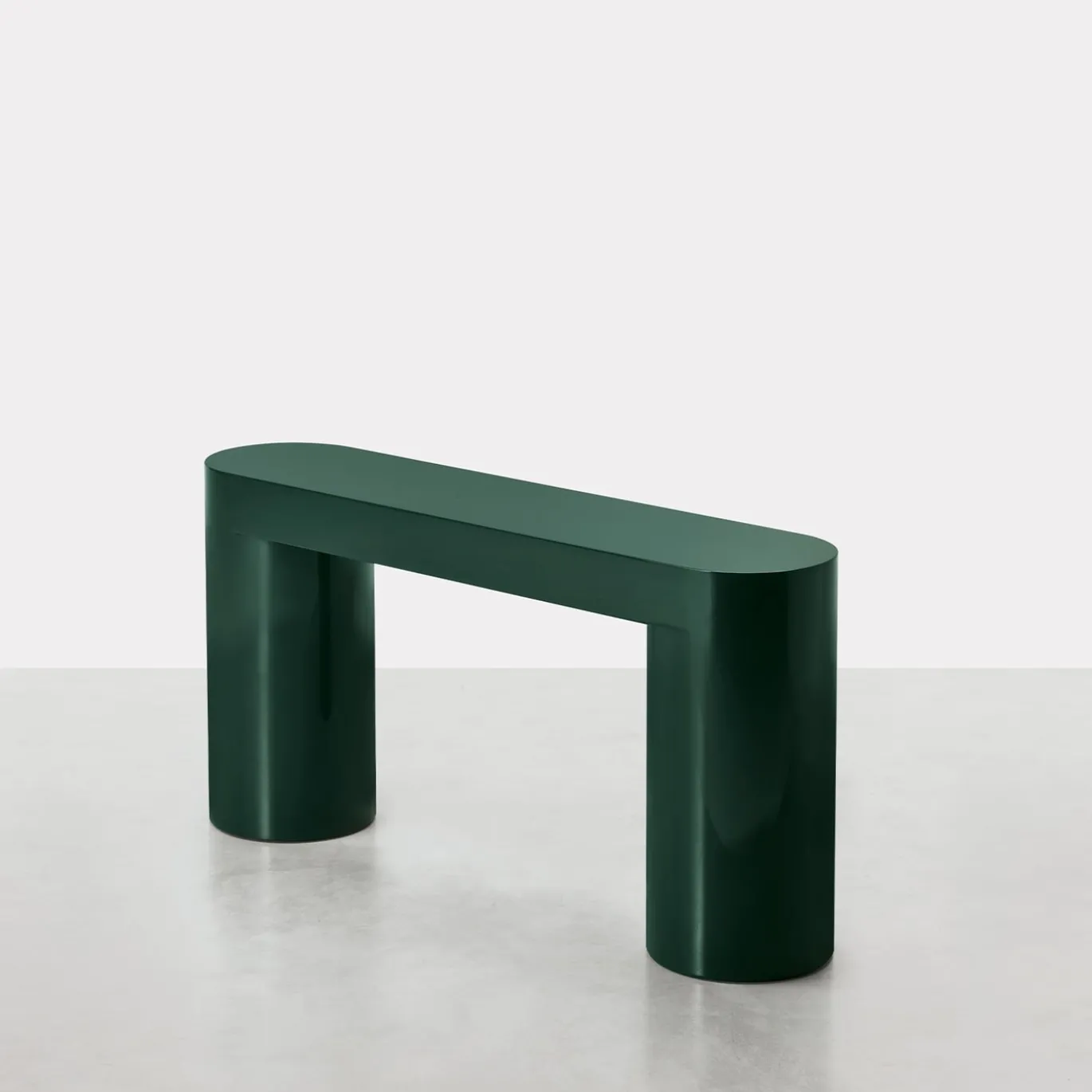 Consolle verde Lazy-O di Dainelli Studio