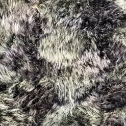 Coperta Bruma in pelliccia di cashmere grigio