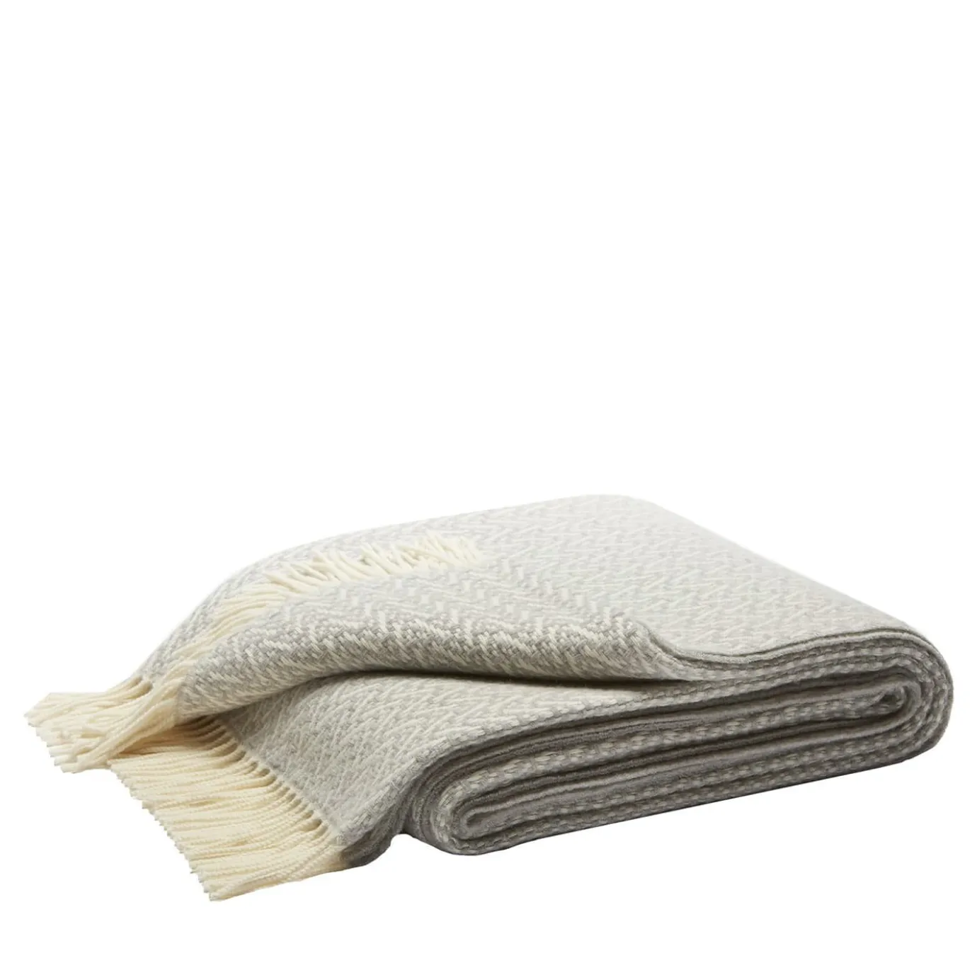 Coperta Indianina grigia 100% cashmere