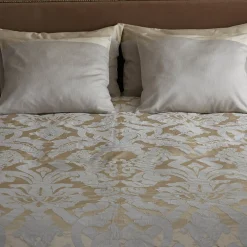 Coperta in seta cotone Damascato Tivoli