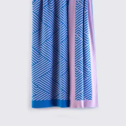 Coperta Mila blu e rosa