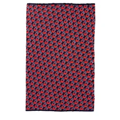 Coperta Plaid Lana 01 a motivi rossi e grigi di Giulio Iacchetti